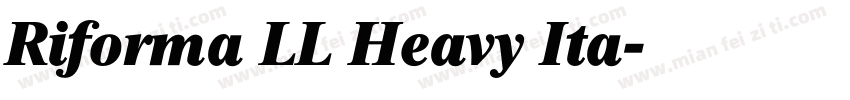 Riforma LL Heavy Ita字体转换